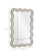 Dimensions for the Khloe Shower Mirror